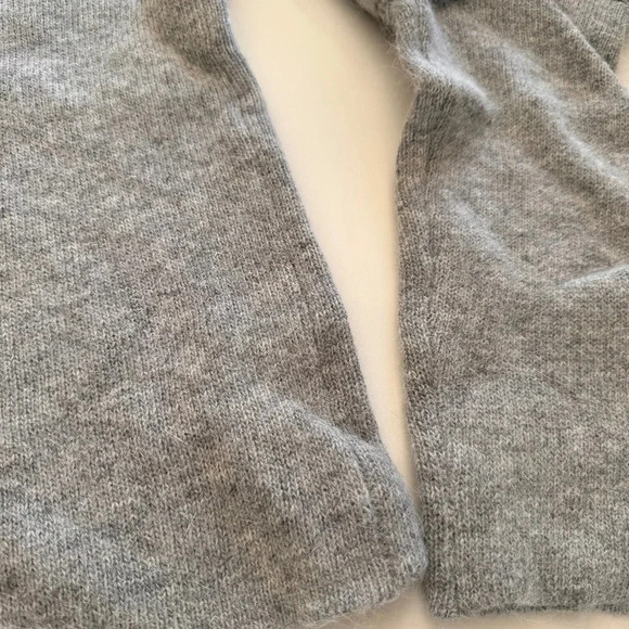 Revolve- Endless Rose- NWT-Cut Out Sleeve- Romantic Sweater- Mohair-Grey- M - Picture 6 of 13